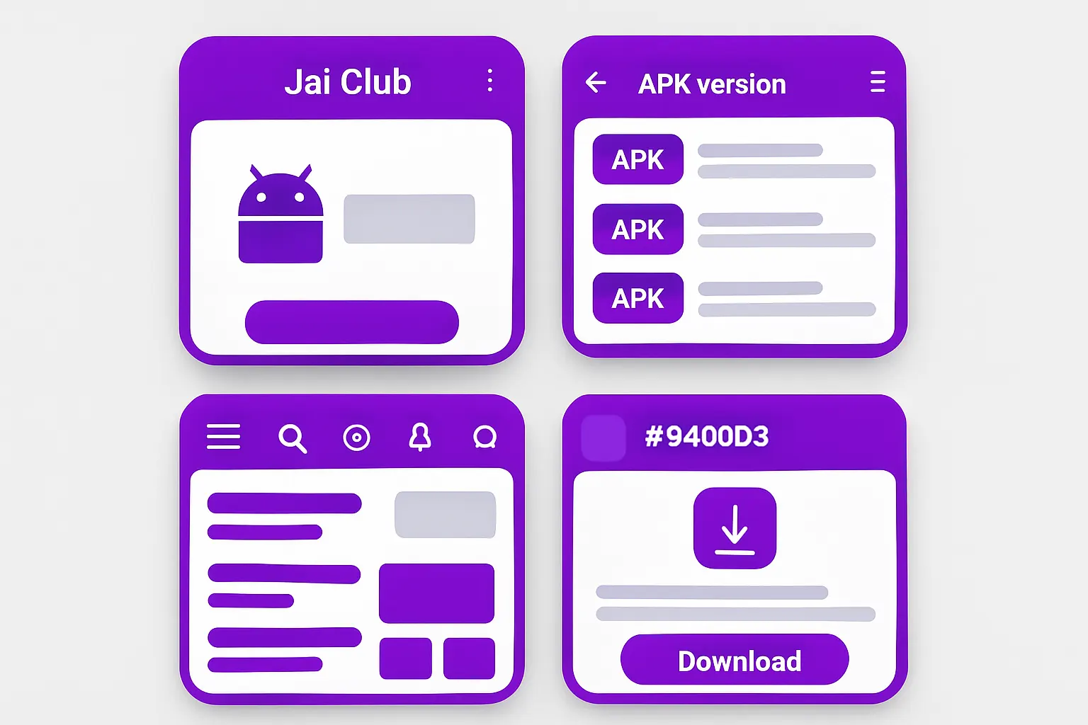 Jai Club Android screen